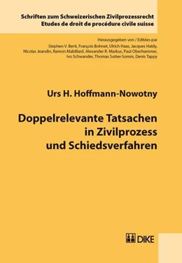 Abbildung von Hoffmann-Nowotny | Doppelrelevante Tatsachen in Zivilprozess und Schiedsverfahren | 1. Auflage | 2010 | Band 3 | beck-shop.de