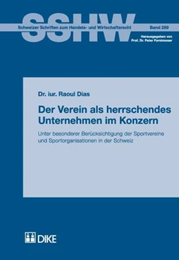 Abbildung von Dias | Der Verein als herrschendes Unternehmen im Konzern | 1. Auflage | 2010 | Band 289 | beck-shop.de