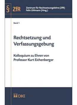 Abbildung von Uhlmann | Rechtsetzung und Verfassungsgebung | 1. Auflage | 2013 | Band 1 | beck-shop.de