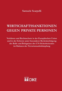 Abbildung von Scarpelli | Wirtschaftssanktionen gegen private Personen | 1. Auflage | 2015 | beck-shop.de