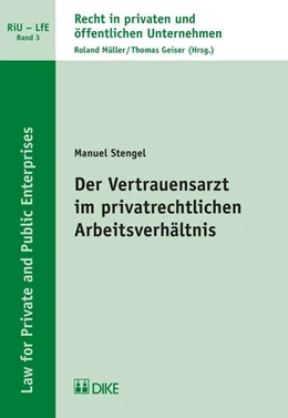 Abbildung von Stengel | Der Vertrauensarzt im privatrechtlichen Arbeitsverhältnis | 1. Auflage | 2014 | 3 | beck-shop.de