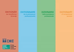 Abbildung von Diktionär der beruflichen Vorsorge (Buch inkl. CD) | 1. Auflage | 2014 | beck-shop.de