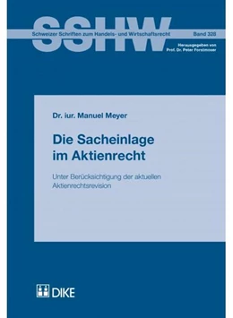 Abbildung von Meyer | Die Sacheinlage im Aktienrecht | 1. Auflage | 2015 | 328 | beck-shop.de