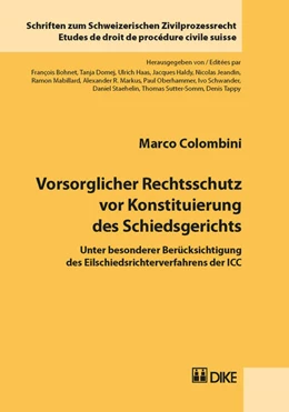Abbildung von Colombini | Vorsorglicher Rechtsschutz vor Konstituierung des Schiedsgerichts | 1. Auflage | 2016 | 23 | beck-shop.de