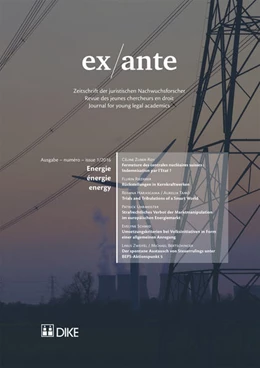 Abbildung von Bernet / Ehrenzeller | ex/ante 01/2016 | 1. Auflage | 2016 | beck-shop.de