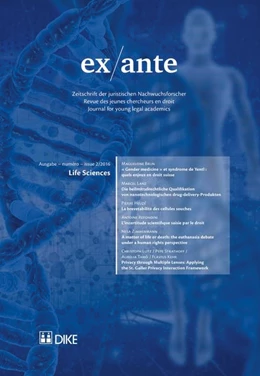 Abbildung von Bernet / Ehrenzeller | ex/ante 02/2016 | 1. Auflage | 2016 | beck-shop.de