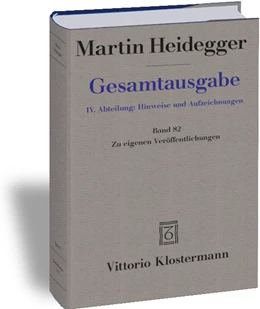 Abbildung von Heidegger / Herrmann | Zu eigenen Veröffentlichungen | 1. Auflage | 2017 | beck-shop.de