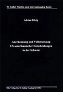 Abbildung von Dörig | Anerkennung und Vollstreckung US-Amerikanischer Entscheidungen in der Schweiz | 1. Auflage | 1998 | 23 | beck-shop.de