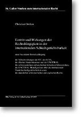 Abbildung von Oetiker | Eintritt und Wirkung der Rechtshängigkeit in der inter- nationalen Schiedsgerichtsbarkeit | 1. Auflage | 2003 | 33 | beck-shop.de