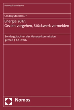 Abbildung von Monopolkommissionm (Hrsg.) | Sondergutachten 76: Bahn 2017: Wettbewerbspolitische Baustellen | 1. Auflage | 2017 | 76 | beck-shop.de
