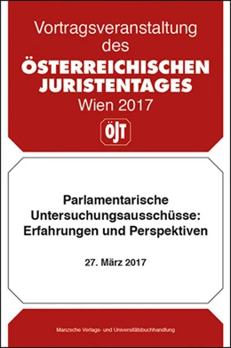 Abbildung von Parlamentarische Untersuchungsausschüsse: Erfahrungen und Perspektiven 27. März 2017 | 1. Auflage | 2017 | beck-shop.de