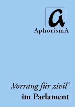 Abbildung von Vorrang für zivil' im Parlament | 1. Auflage | | beck-shop.de