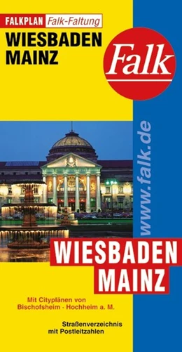 Abbildung von Falk Stadtplan Falkfaltung Wiesbaden / Mainz 1 : 23 000 | 32. Auflage | 2017 | beck-shop.de