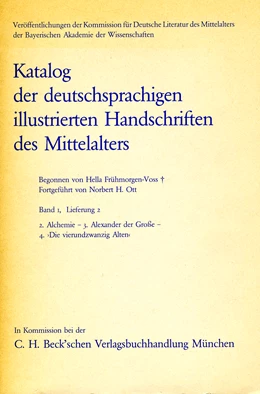 Abbildung von Katalog der deutschsprachigen illustrierten Handschriften des Mittelalters Band 1, Lieferung 2 | 1. Auflage | 1987 | beck-shop.de