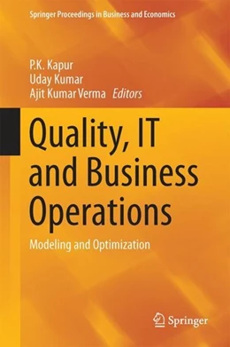 Abbildung von Kapur / Kumar | Quality, IT and Business Operations | 1. Auflage | 2017 | beck-shop.de