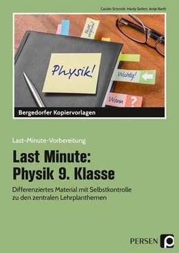 Abbildung von Schmidt / Seifert | Last Minute: Physik 9. Klasse | 1. Auflage | 2017 | beck-shop.de