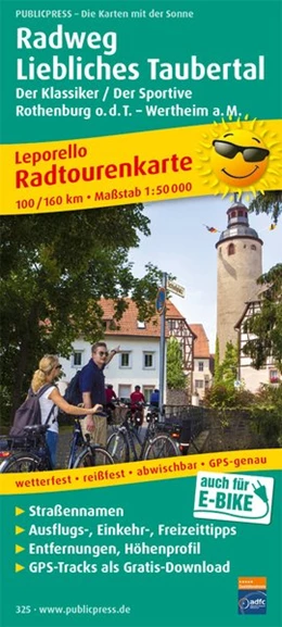 Abbildung von Radweg Liebliches Taubertal, Rothenburg o.d.T. - Wertheim a. M. 1 : 50 000 | 3. Auflage | 2017 | beck-shop.de