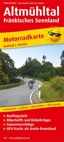 Abbildung von Motorradkarte Altmühltal - Fränkisches Seenland 1 : 100 000 | 2. Auflage | 2017 | beck-shop.de