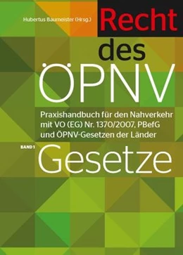 Abbildung von Baumeister | Handbuch Recht des ÖPNV | 1. Auflage | 2013 | beck-shop.de
