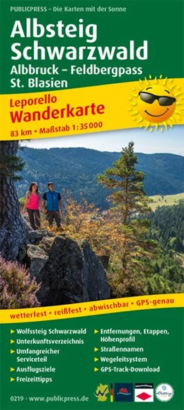 Abbildung von Albsteig, Schwarzwald, Albbruck - Feldbergpass, St. Blasien 1:35 000 | 1. Auflage | 2018 | beck-shop.de