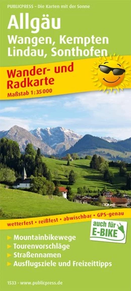 Abbildung von Allgäu, Wangen, Kempten, Lindau, Sonthofen 1:35 000 | 1. Auflage | 2018 | beck-shop.de