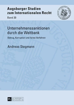 Abbildung von Stegmann | Unternehmenssanktionen durch die Weltbank | 1. Auflage | 2017 | beck-shop.de