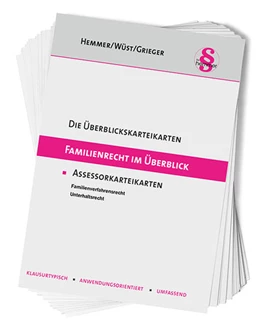 Abbildung von Assessor-Karteikarten. Familienrecht im Überblick | 3. Auflage | 2018 | beck-shop.de