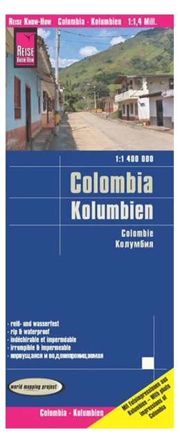 Abbildung von Peter Rump | Reise Know-How Landkarte Kolumbien 1 : 1 400 000 | 6. Auflage | 2017 | beck-shop.de