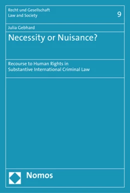 Abbildung von Gebhard | Necessity or Nuisance? | 1. Auflage | 2018 | 9 | beck-shop.de