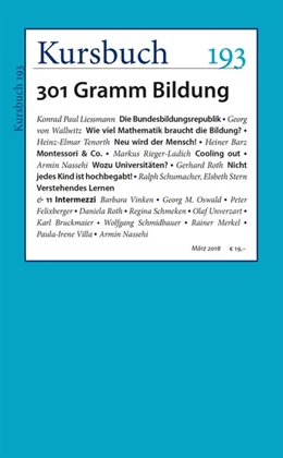 Abbildung von Felixberger / Nassehi | Kursbuch 193 | 1. Auflage | 2018 | beck-shop.de