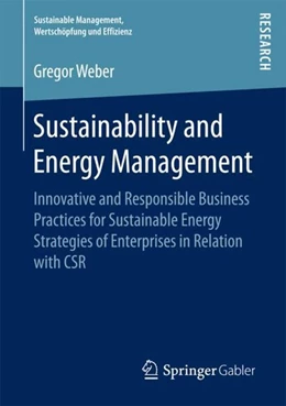 Abbildung von Weber | Sustainability and Energy Management | 1. Auflage | 2017 | beck-shop.de