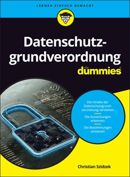 Abbildung von Szidzek | Datenschutzgrundverordnung für Dummies | 1. Auflage | 2021 | beck-shop.de