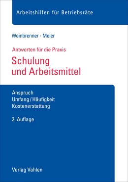 Abbildung von Weinbrenner / Meier | Schulung und Arbeitsmittel | 2. Auflage | 2018 | beck-shop.de