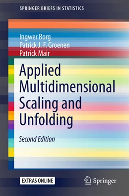 Abbildung von Borg / Groenen | Applied Multidimensional Scaling and Unfolding | 2. Auflage | 2018 | beck-shop.de