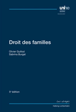 Abbildung von Guillod / Burgat | Droit des familles | 5. Auflage | 2018 | beck-shop.de