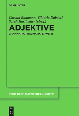 Abbildung von Baumann / Hartlmaier | Adjektive | 1. Auflage | 2018 | beck-shop.de