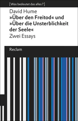 Abbildung von Hume | »Über den Freitod« und »Über die Unsterblichkeit der Seele« | 1. Auflage | 2018 | beck-shop.de