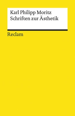 Abbildung von Moritz / Wingertszahn | Schriften zur Ästhetik | 1. Auflage | 2018 | beck-shop.de