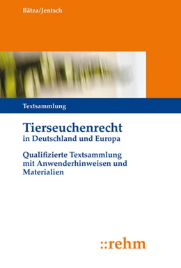 Abbildung von Bätza / Jentsch | Tierseuchenrecht in Deutschland und Europa - ohne Aktualisierungsservice | 1. Auflage | 2024 | beck-shop.de