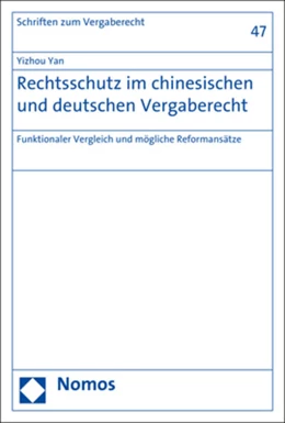 Abbildung von Yan | Rechtsschutz im chinesischen und deutschen Vergaberecht | 1. Auflage | 2018 | beck-shop.de