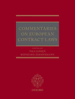 Abbildung von Jansen / Zimmermann | Commentaries on European Contract Laws | 1. Auflage | 2018 | beck-shop.de
