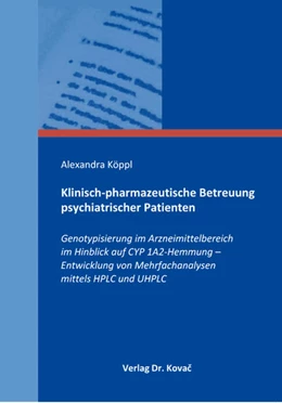 Abbildung von Köppl | Klinisch-pharmazeutische Betreuung psychiatrischer Patienten | 1. Auflage | 2018 | 99 | beck-shop.de