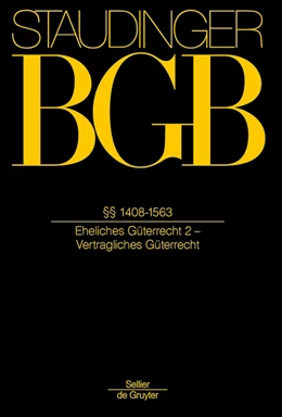 Abbildung von J. von Staudingers Kommentar zum Bürgerlichen Gesetzbuch: Staudinger BGB - Buch 4: Familienrecht
 | 1. Auflage | 2018 | beck-shop.de