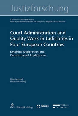 Abbildung von Langbroek / Westenberg | Court Administration and Quality Work in Judiciaries in Four European Countries | 1. Auflage | 2018 | beck-shop.de