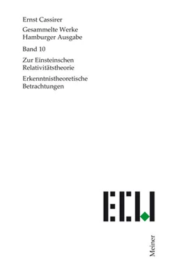 Abbildung von Cassirer / Recki | Zur Einsteinschen Relativitätstheorie | 1. Auflage | 2001 | 10 | beck-shop.de