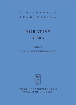 Abbildung von Horatius Flaccus / Shackleton Bailey | Horatius Flaccus, Quintus, Opera | 4. Auflage | 2008 | 1234 | beck-shop.de