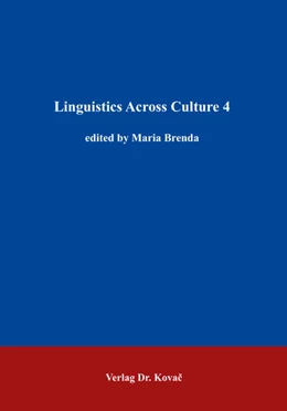 Abbildung von Brenda | Linguistics Across Culture 4 | 1. Auflage | 2018 | 225 | beck-shop.de