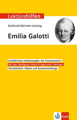 Abbildung von Lektürehilfen Gotthold Ephraim Lessing 