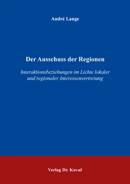 Abbildung von Lange | Der Ausschuss der Regionen | 1. Auflage | 2018 | 23 | beck-shop.de