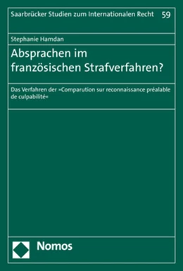 Abbildung von Hamdan | Absprachen im französischen Strafverfahren? | 1. Auflage | 2018 | 59 | beck-shop.de